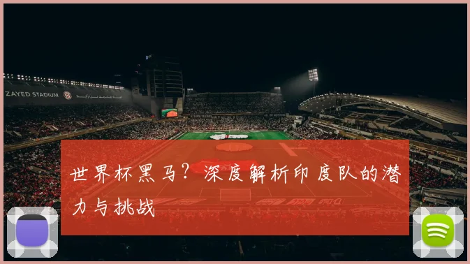 世界杯黑马?深度解析印度队的潜力与挑战